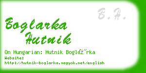 boglarka hutnik business card